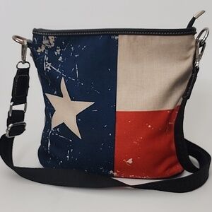 Montana West  Texas Flag Canvas Tote Bag